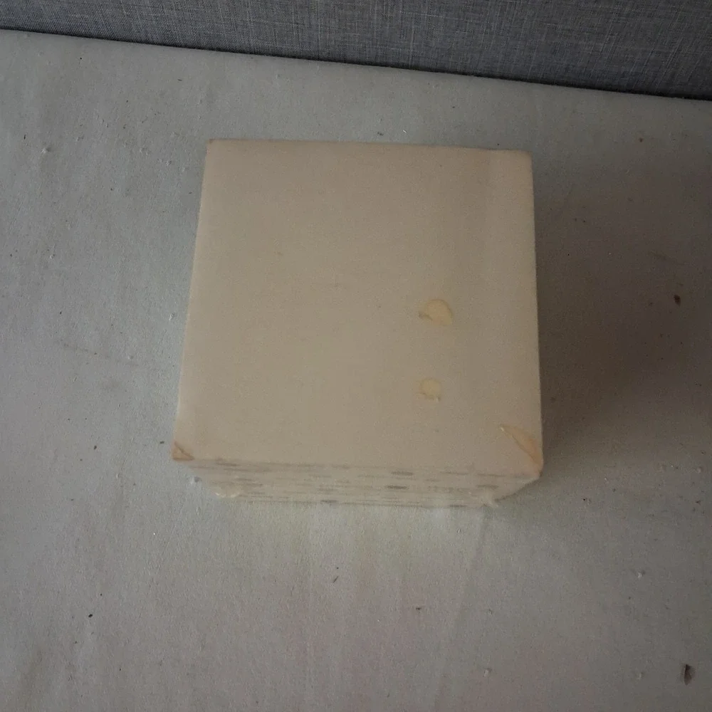 Vintage GE Solid State Scratch Paper Cube Memo Note Pad Desk Office 4x4
